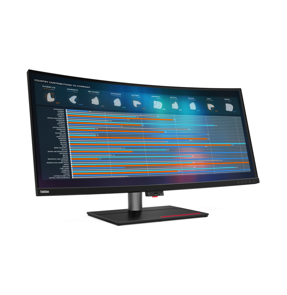 62C1GAT6EU Lenovo ThinkVision P40w-20 LED display 100,8 cm (39.7") 5120 x 2160 Pixel 5K Ultra HD Ner