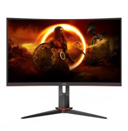 AOC CQ27G2S/BK Monitor PC 68,6 cm (27") 2560 x 1440 Pixel Quad HD Nero, Rosso
