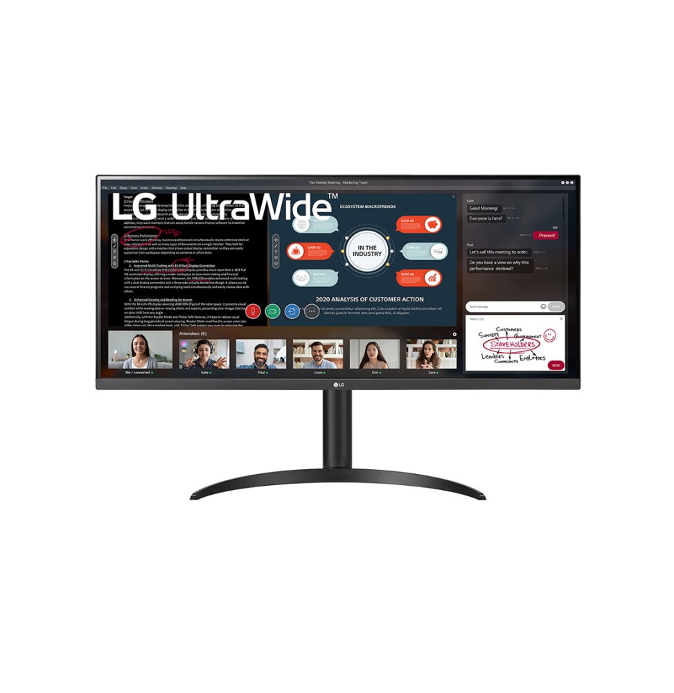 34WP550-B.AEU LG 34WP550 Monitor PC 86,4 cm (34") 2560 x 1080 Pixel UltraWide Full HD LED Nero