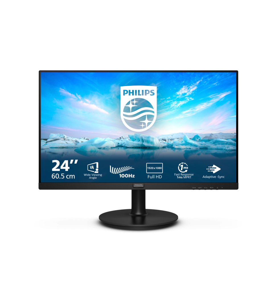 Philips V Line 241V8LAB/00 LED display 60,5 cm (23.8") 1920 x 1080 Pixel Full HD LCD Nero