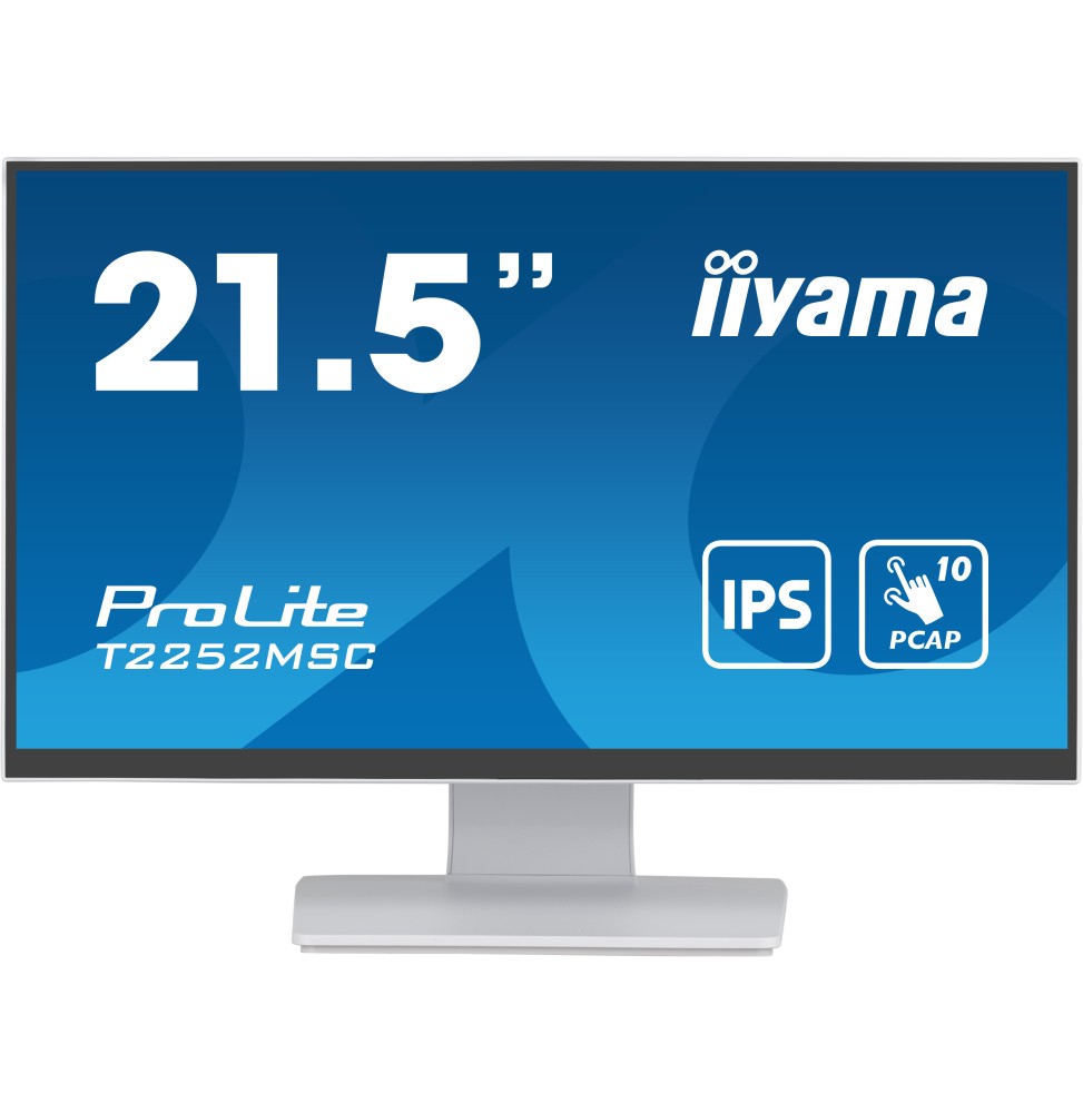 T2252MSC-W2 iiyama ProLite Monitor PC 54,6 cm (21.5") 1920 x 1080 Pixel Full HD LCD Touch screen Tav