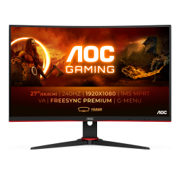 AOC G2 C27G2ZE/BK Monitor PC 68,6 cm (27") 1920 x 1080 Pixel Full HD LED Nero, Rosso