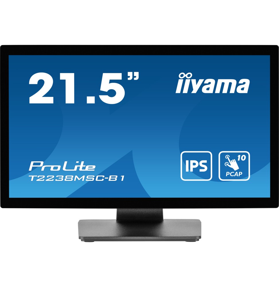 iiyama ProLite T2238MSC-B1 Monitor PC 54,6 cm (21.5") 1920 x 1080 Pixel Full HD LED Touch screen Ner