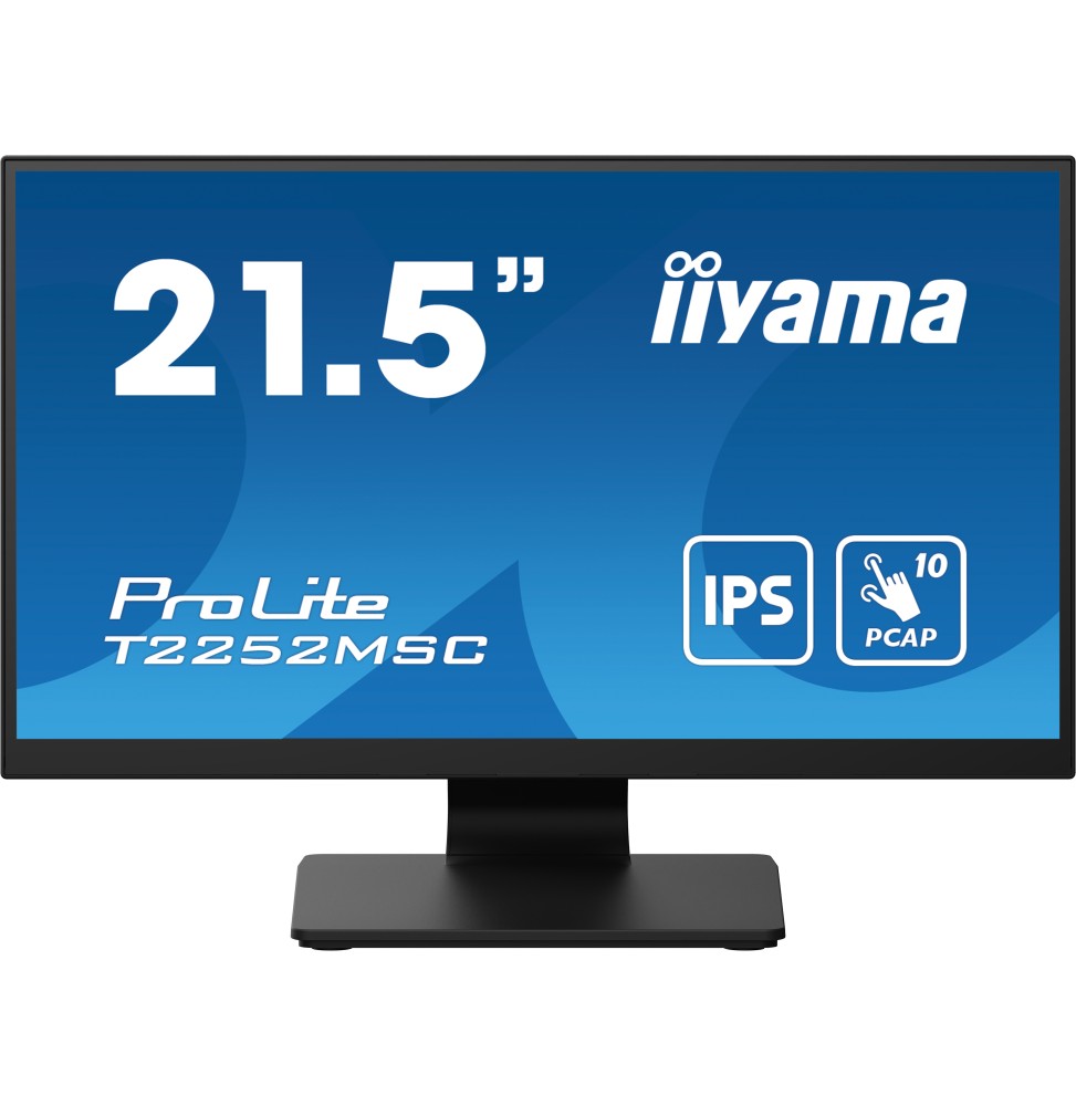 iiyama ProLite T2252MSC-B2 Monitor PC 54,6 cm (21.5") 1920 x 1080 Pixel Full HD LCD Touch screen Ner