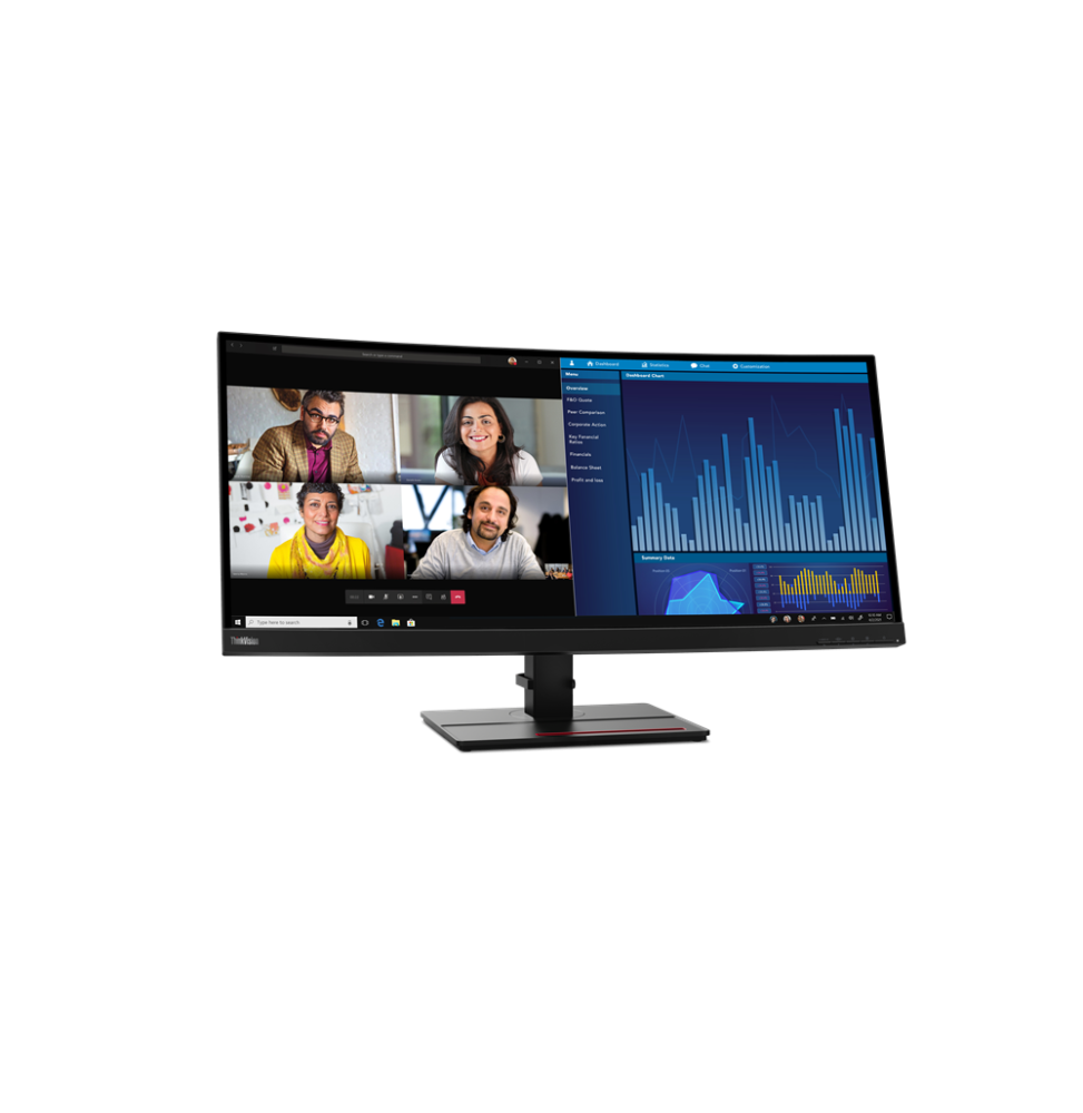 63F2RAT3EU Lenovo ThinkVision P34w-20 LED display 86,7 cm (34.1") 3440 x 1440 Pixel Wide Quad HD Ner