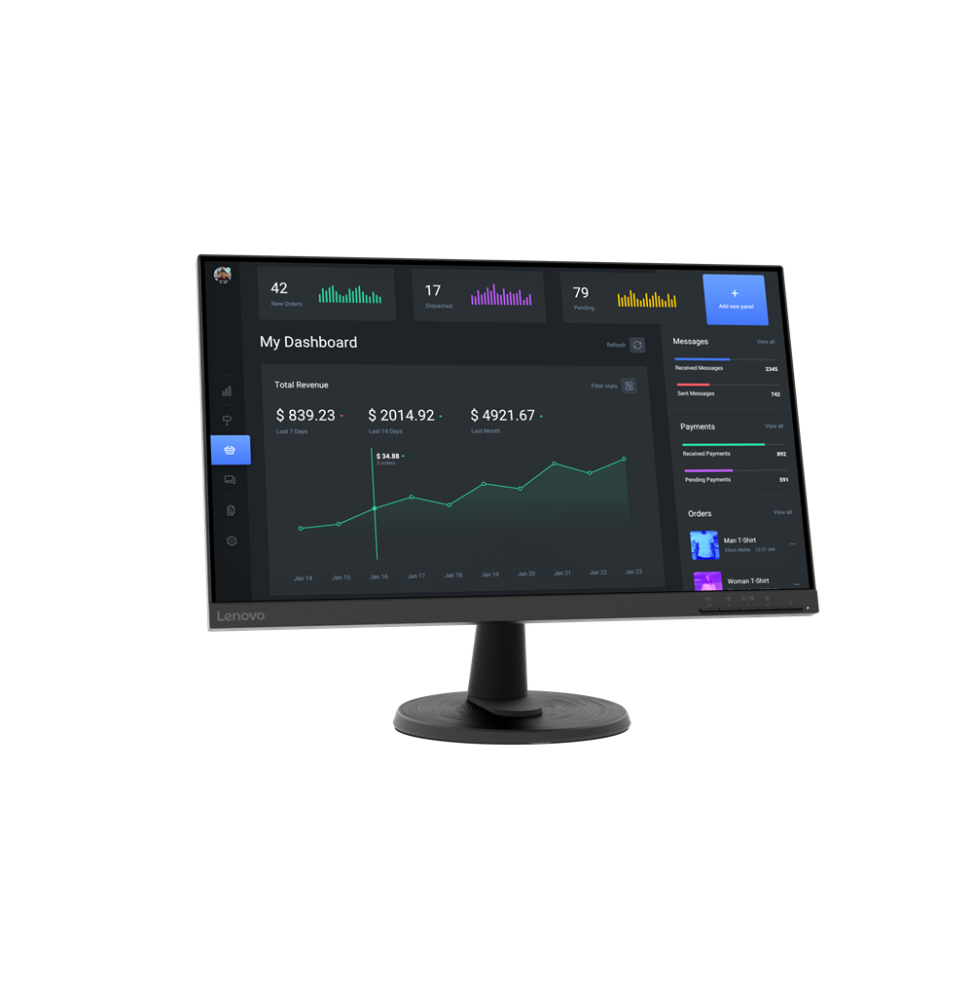 63DCKAT6EU Lenovo C24-40 LED display 60,5 cm (23.8") 1920 x 1080 Pixel Full HD Nero