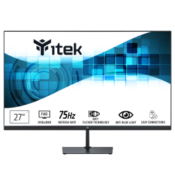 ITMF27V075FHD itek GWF Monitor PC 68,6 cm (27") 1920 x 1080 Pixel Full HD LED Nero