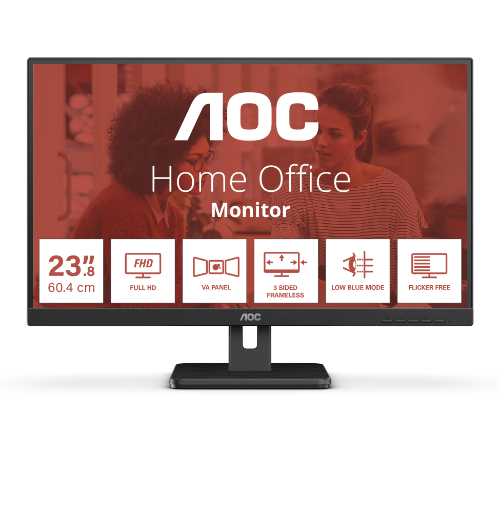 AOC 24E3UM Monitor PC 61 cm (24") 1920 x 1080 Pixel Full HD Nero