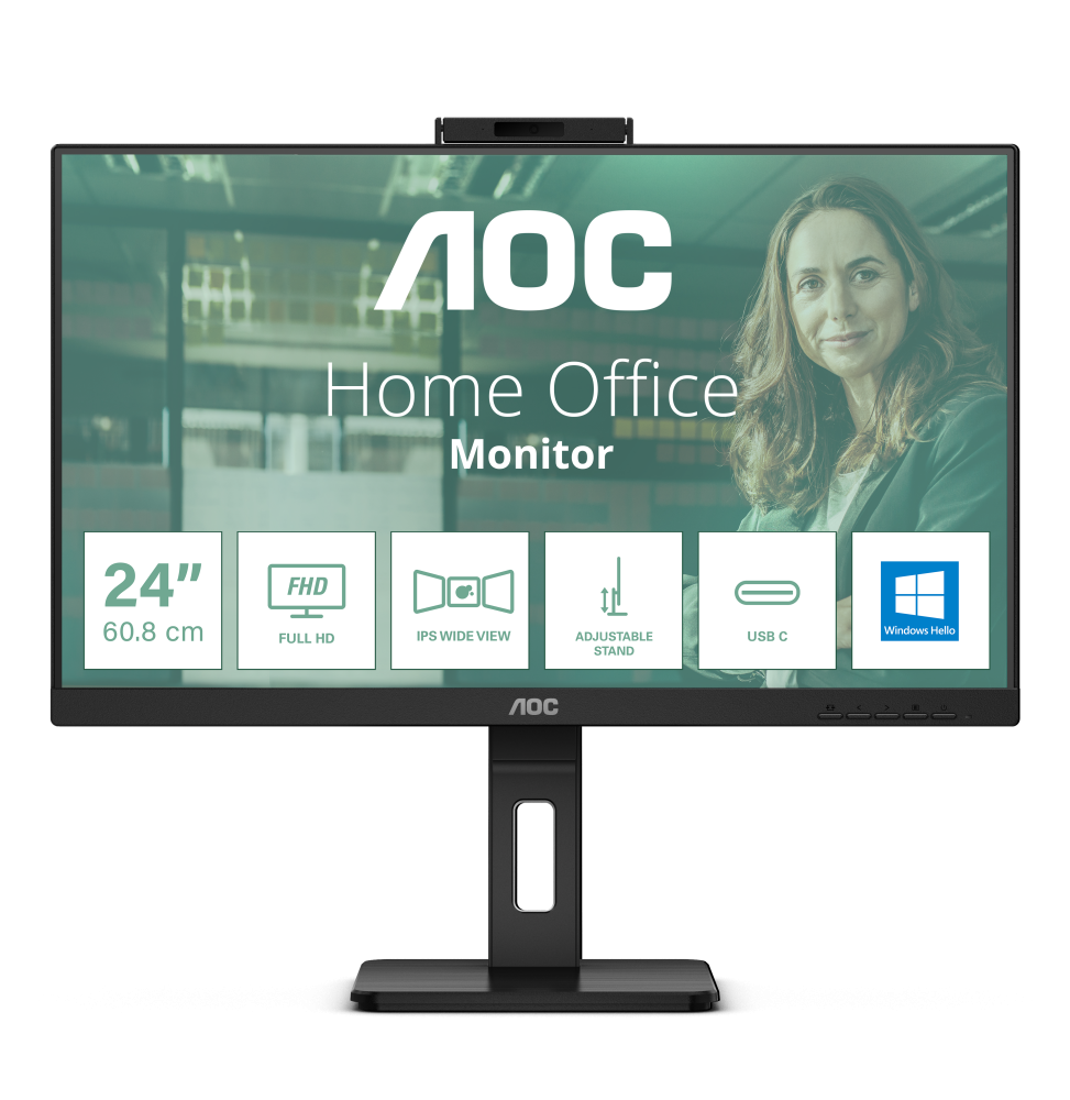 AOC 24P3CW Monitor PC 60,5 cm (23.8") 1920 x 1080 Pixel Full HD LED Nero
