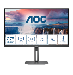 Q27V5N/BK AOC V5 Q27V5N Monitor PC 68,6 cm (27") 2560 x 1440 Pixel Quad HD LED Nero
