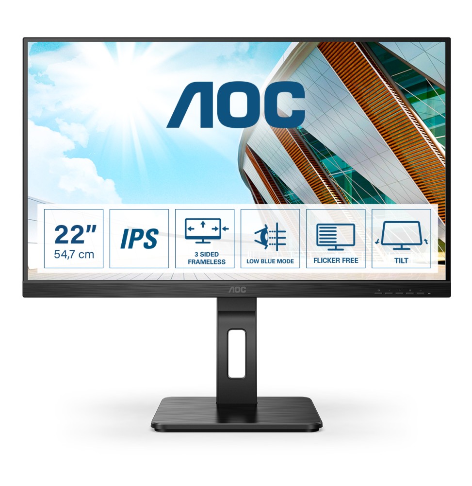 AOC P2 22P2Q LED display 54,6 cm (21.5") 1920 x 1080 Pixel Full HD Nero