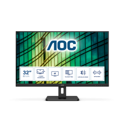 AOC E2 U32E2N LED display 80 cm (31.5") 3840 x 2160 Pixel 4K Ultra HD Nero