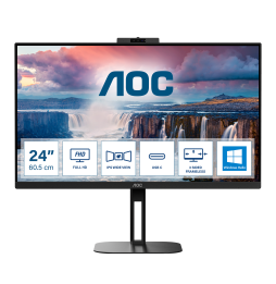 24V5CW/BK AOC V5 24V5CW Monitor PC 60,5 cm (23.8") 1920 x 1080 Pixel Full HD LED Nero