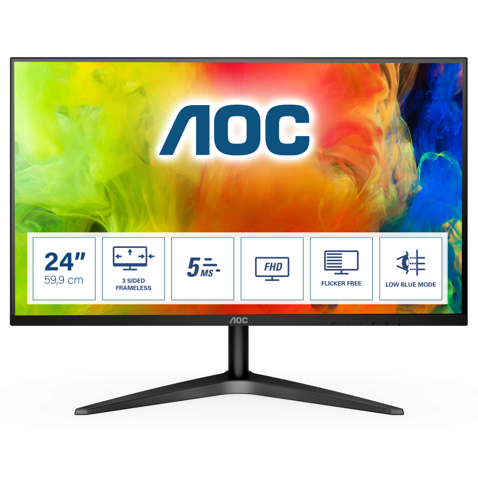 AOC B1 24B1H Monitor PC 59,9 cm (23.6") 1920 x 1080 Pixel Full HD LED Nero