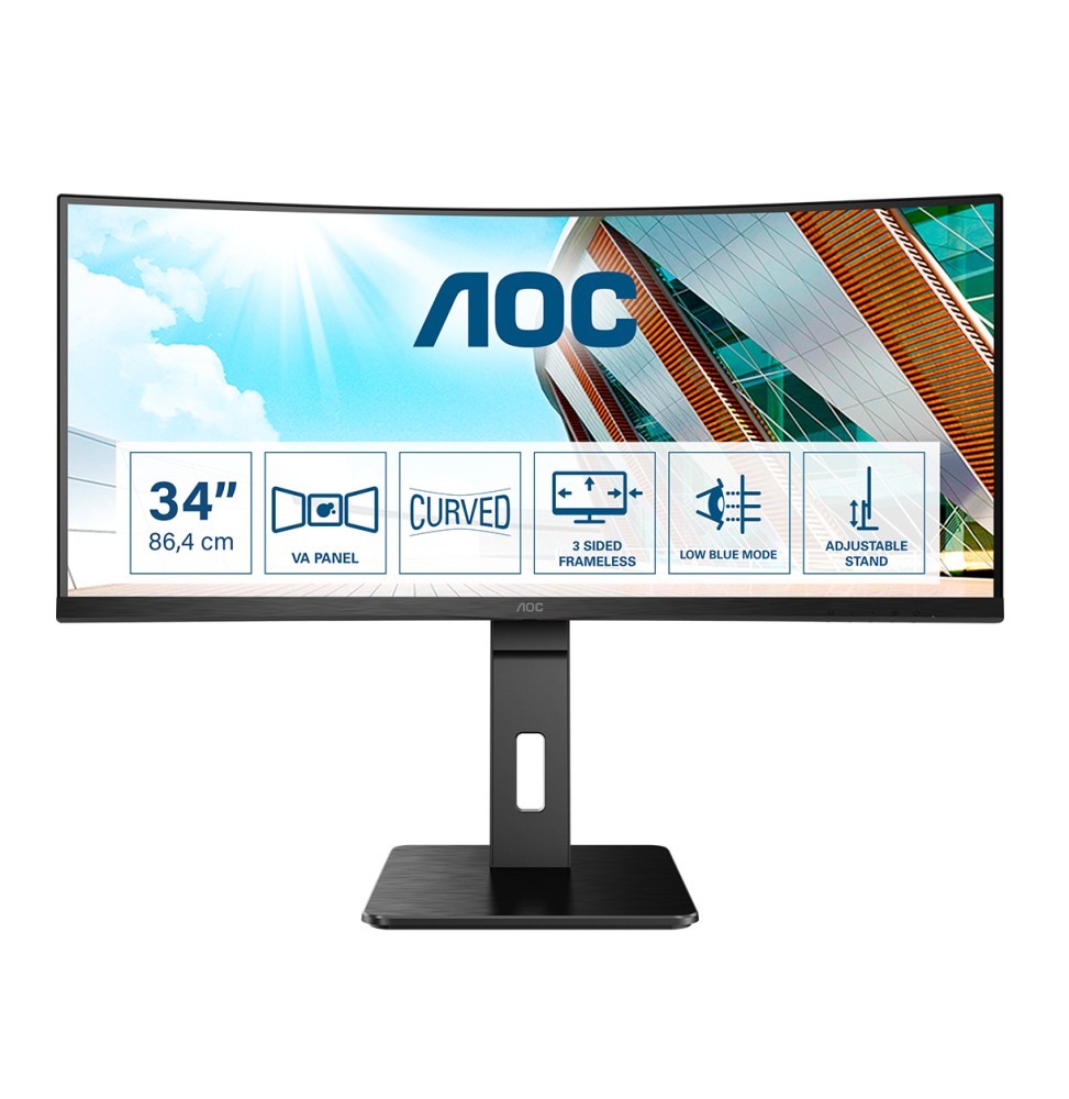 AOC P2 CU34P2A LED display 86,4 cm (34") 3440 x 1440 Pixel Quad HD Nero