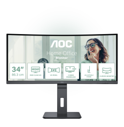 AOC CU34P3CV Monitor PC 86,4 cm (34") 3440 x 1440 Pixel UltraWide Quad HD LED Nero