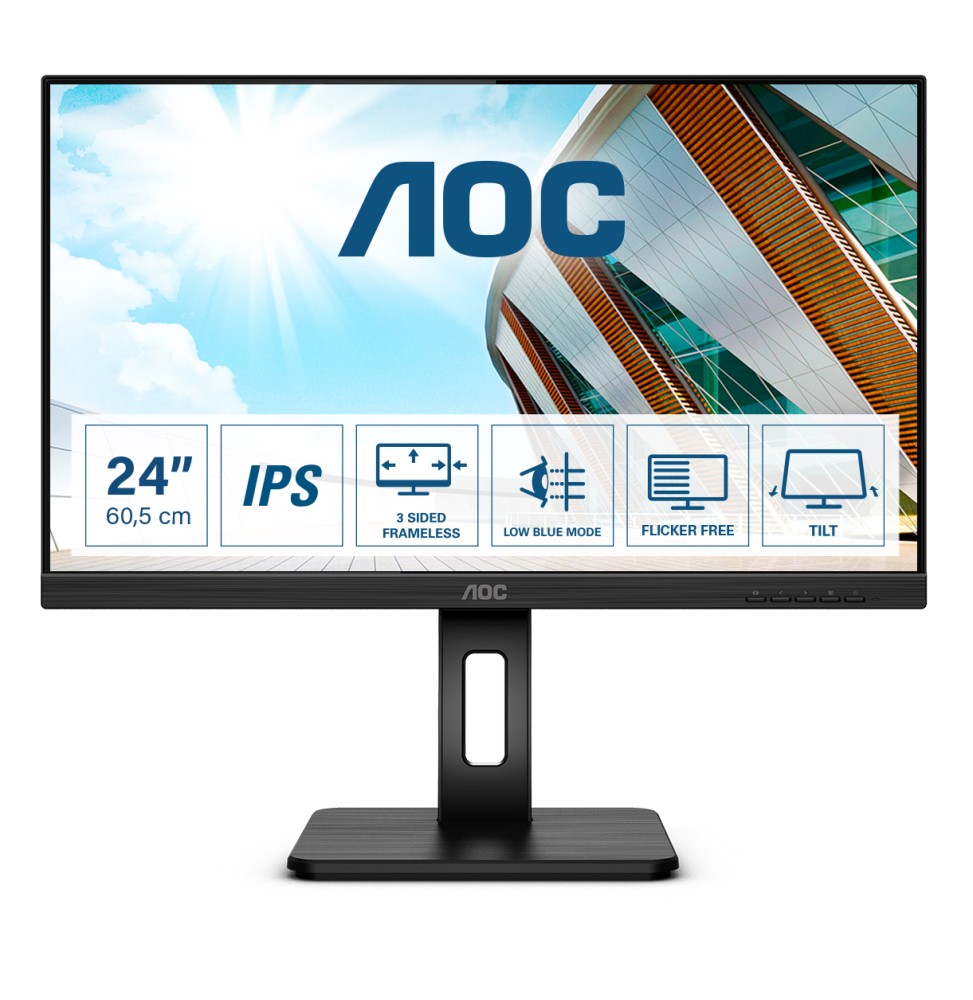 AOC P2 24P2Q LED display 60,5 cm (23.8") 1920 x 1080 Pixel Full HD Nero