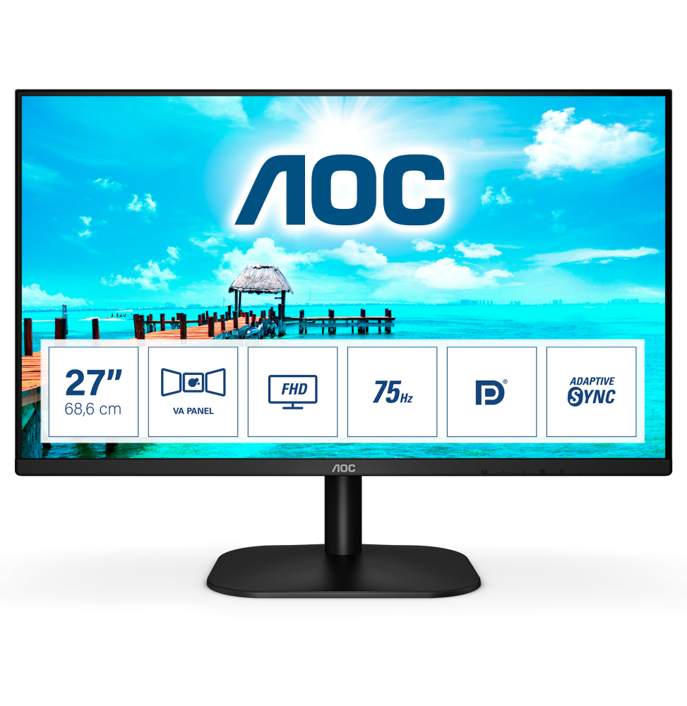 AOC B2 27B2QAM LED display 68,6 cm (27") 1920 x 1080 Pixel Full HD Nero
