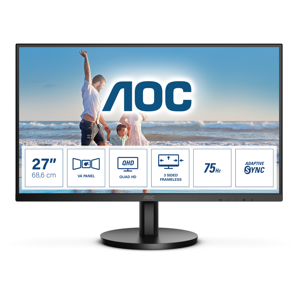 AOC Q27B3MA LED display 68,6 cm (27") 2560 x 1440 Pixel Quad HD Nero