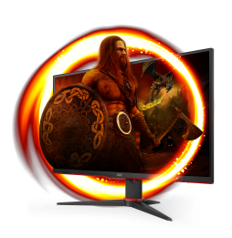 AOC G2 27G2SPAE/BK LED display 68,6 cm (27") 1920 x 1080 Pixel Full HD Nero, Rosso