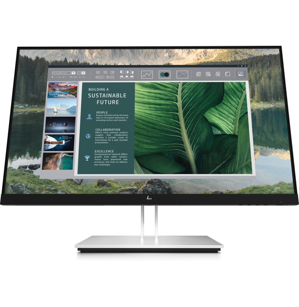 189T0AA HP E24u G4 Monitor PC 60,5 cm (23.8") 1920 x 1080 Pixel Full HD LCD Nero, Argento