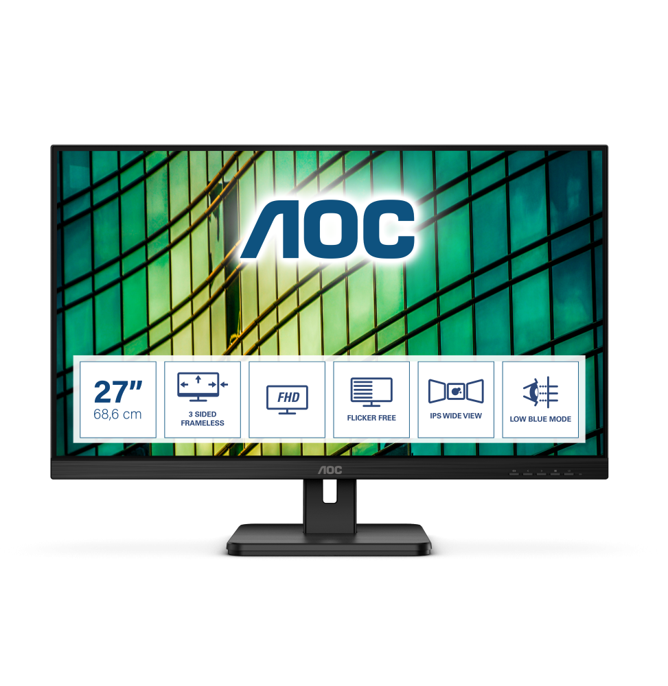 AOC E2 27E2QAE Monitor PC 68,6 cm (27") 1920 x 1080 Pixel Full HD LCD Nero