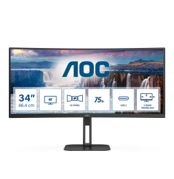 CU34V5C/BK AOC V5 CU34V5C LED display 86,4 cm (34") 3440 x 1440 Pixel Wide Quad HD Nero