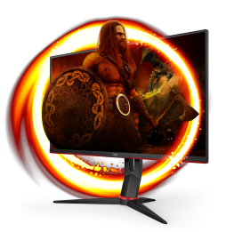 AOC Q27G2S/EU Monitor PC 68,6 cm (27") 2560 x 1440 Pixel Quad HD LED Nero, Rosso