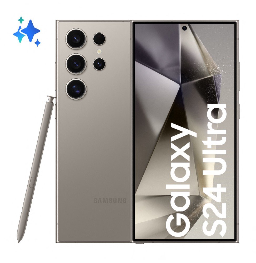 SM-S928BZTGEUE Samsung Galaxy S24 Ultra Smartphone AI, Display 6.8'' QHD+ Dynamic AMOLED 2X, Fotocam