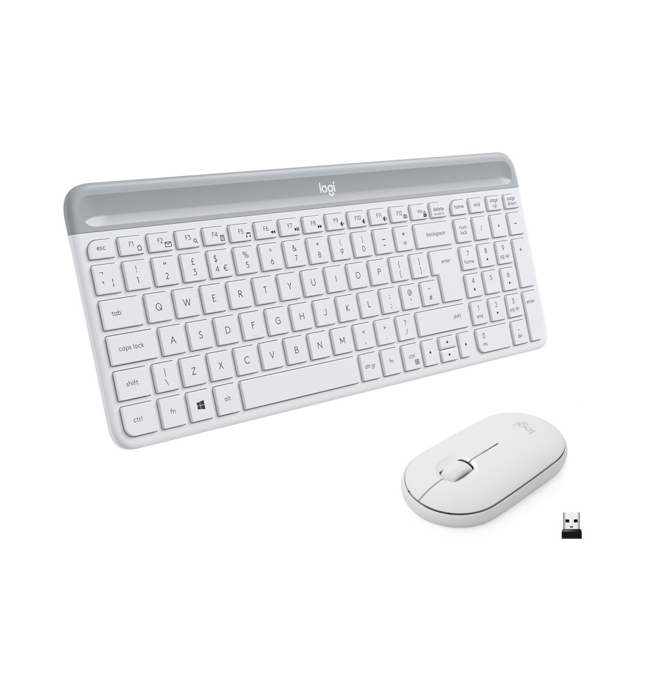 920-009197 Logitech MK470 Kit Mouse e Tastiera, Layout Italiano Qwerty