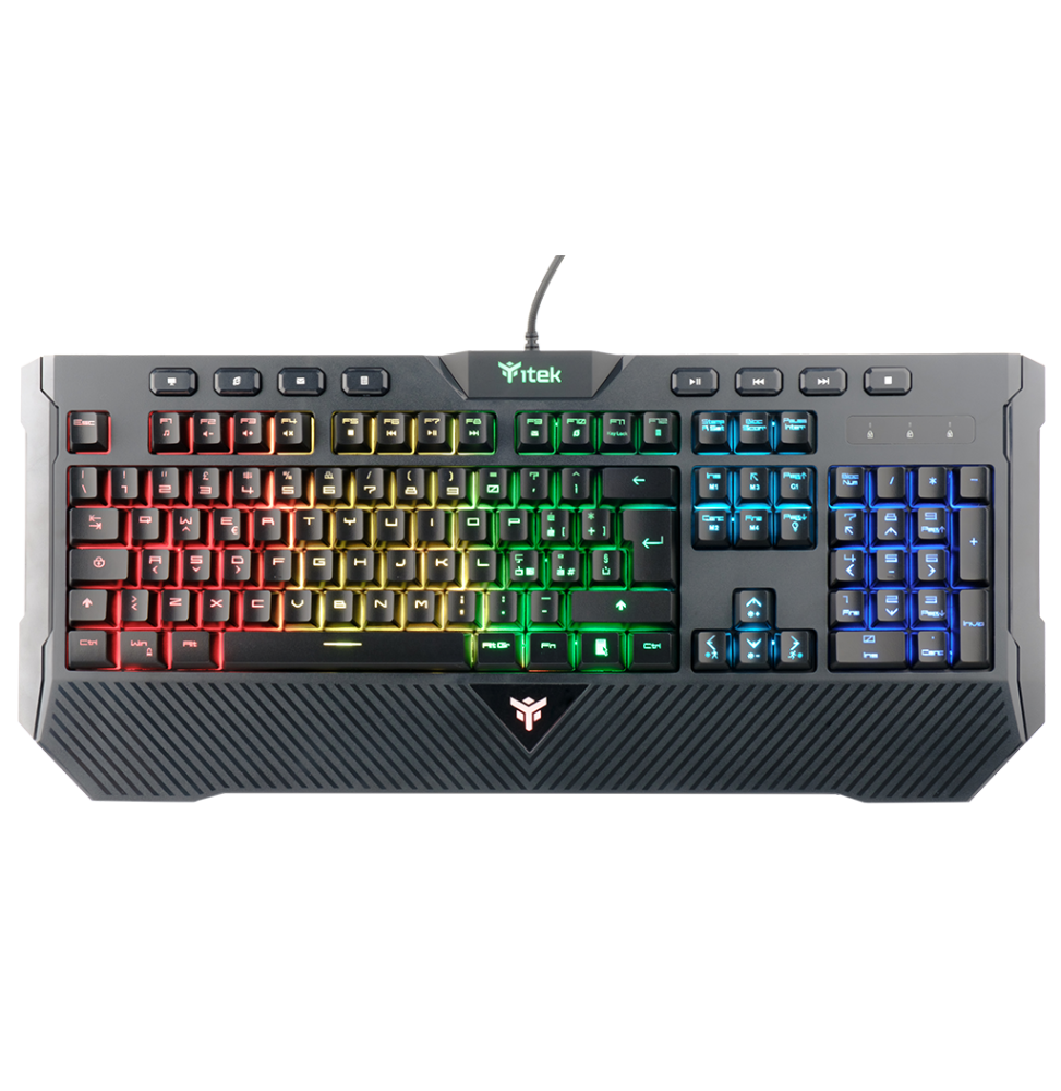 ITKGMMQ11 itek Q11 tastiera USB Italiano Nero
