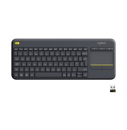 920-007135 Logitech K400 Plus Tastiera Wireless Touch TV, Facili Controlli Multimediali e Touchpad I
