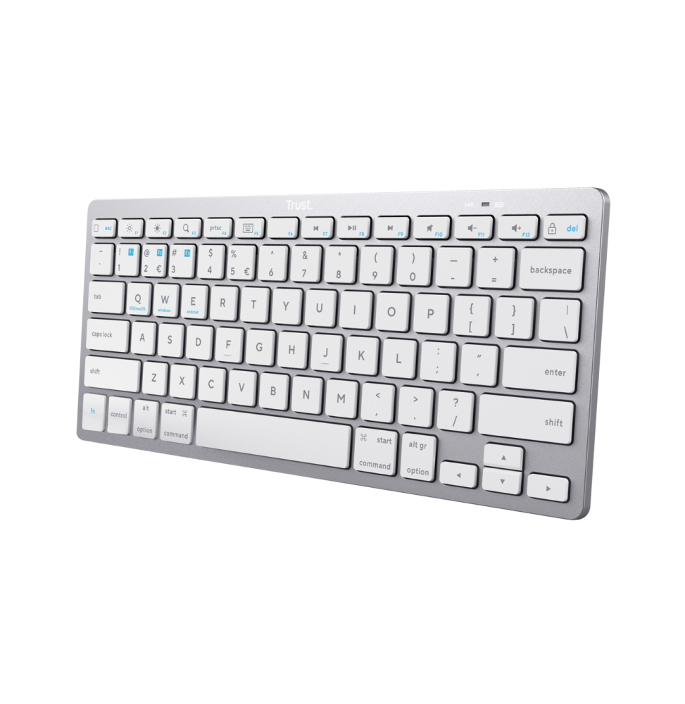 Trust 24652 tastiera Bluetooth QWERTY Italiano Argento