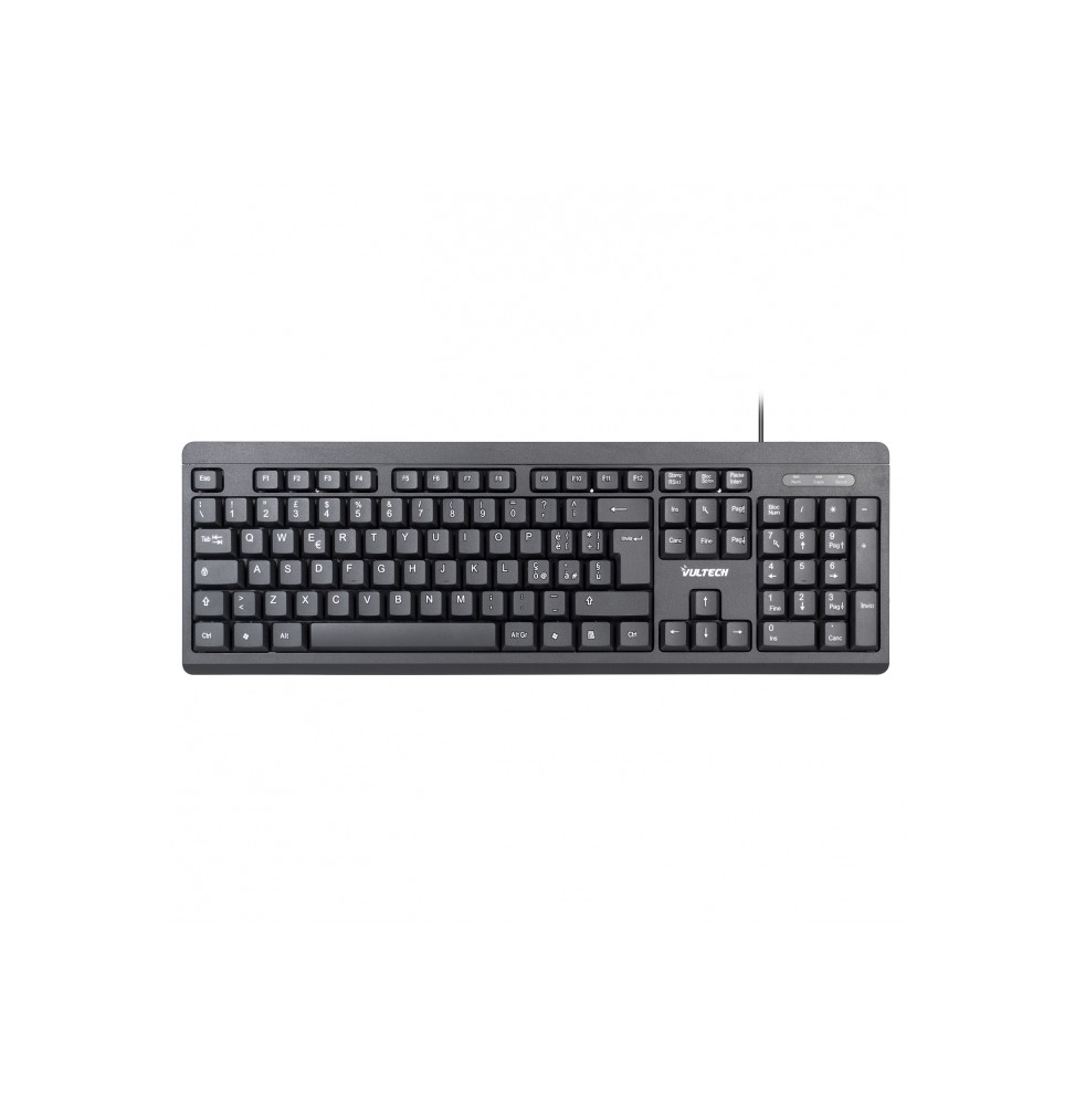 Vultech KEY-609 tastiera USB Italiano Nero
