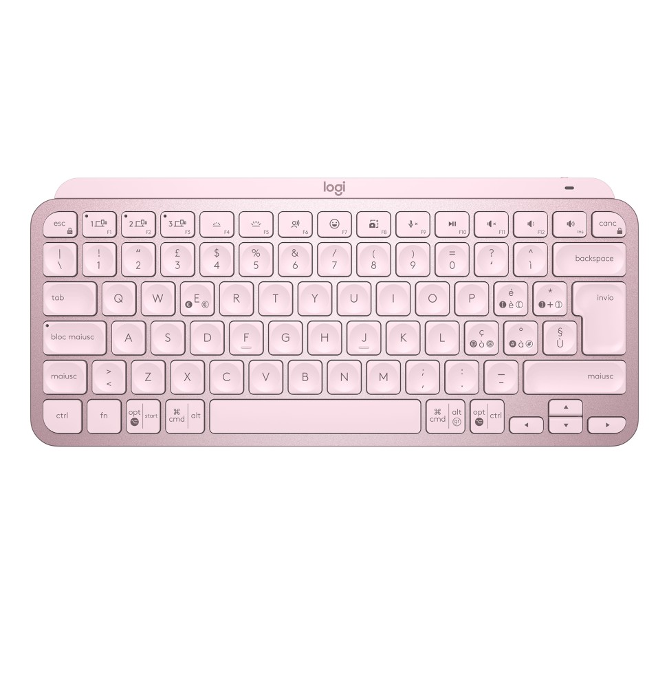 920-010812 Logitech MX Keys Mini Tastiera Illuminata Wireless, Minimal, Compatta, Bluetooth, Retroil