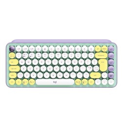 920-010726 Logitech POP Keys Tastiera Meccanica Wireless con Tasti Emoji Personalizzabili, Design Co