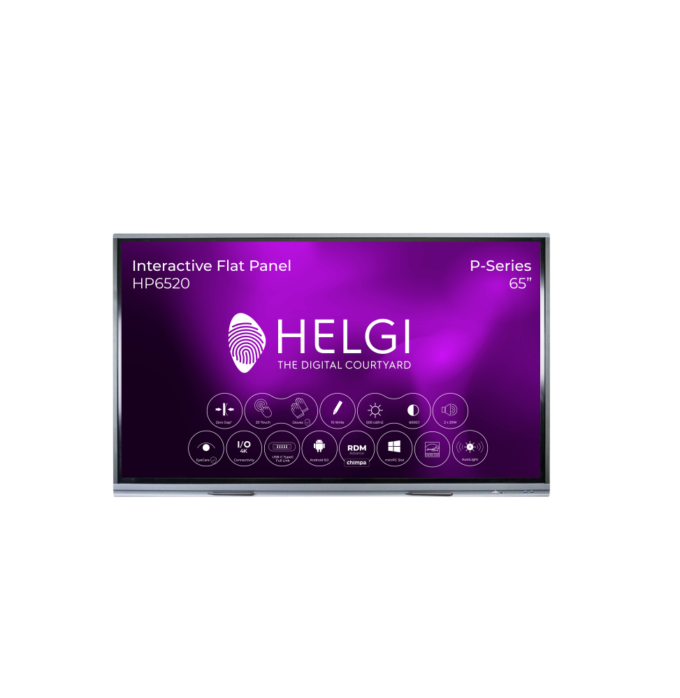 HP6520 HELGI Monitor Interattivo 65" P Series RDM-Advance +staffa