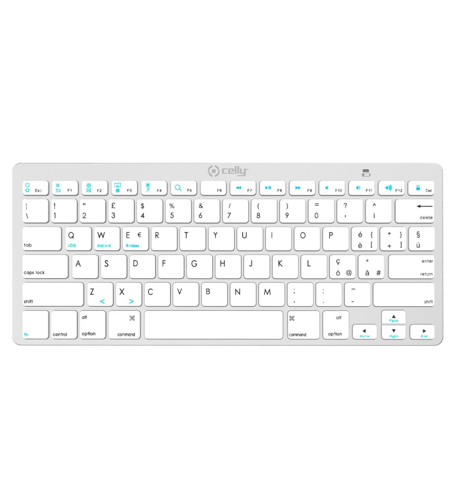 SWKEYBOARDBTSV Celly SWKEYBOARDBT tastiera QWERTY Bianco