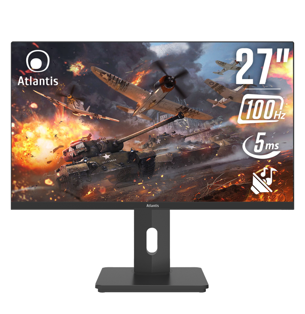 Atlantis Land A05-UX27IF-VHDM Monitor PC 68,6 cm (27") 1920 x 1080 Pixel Full HD LED Nero