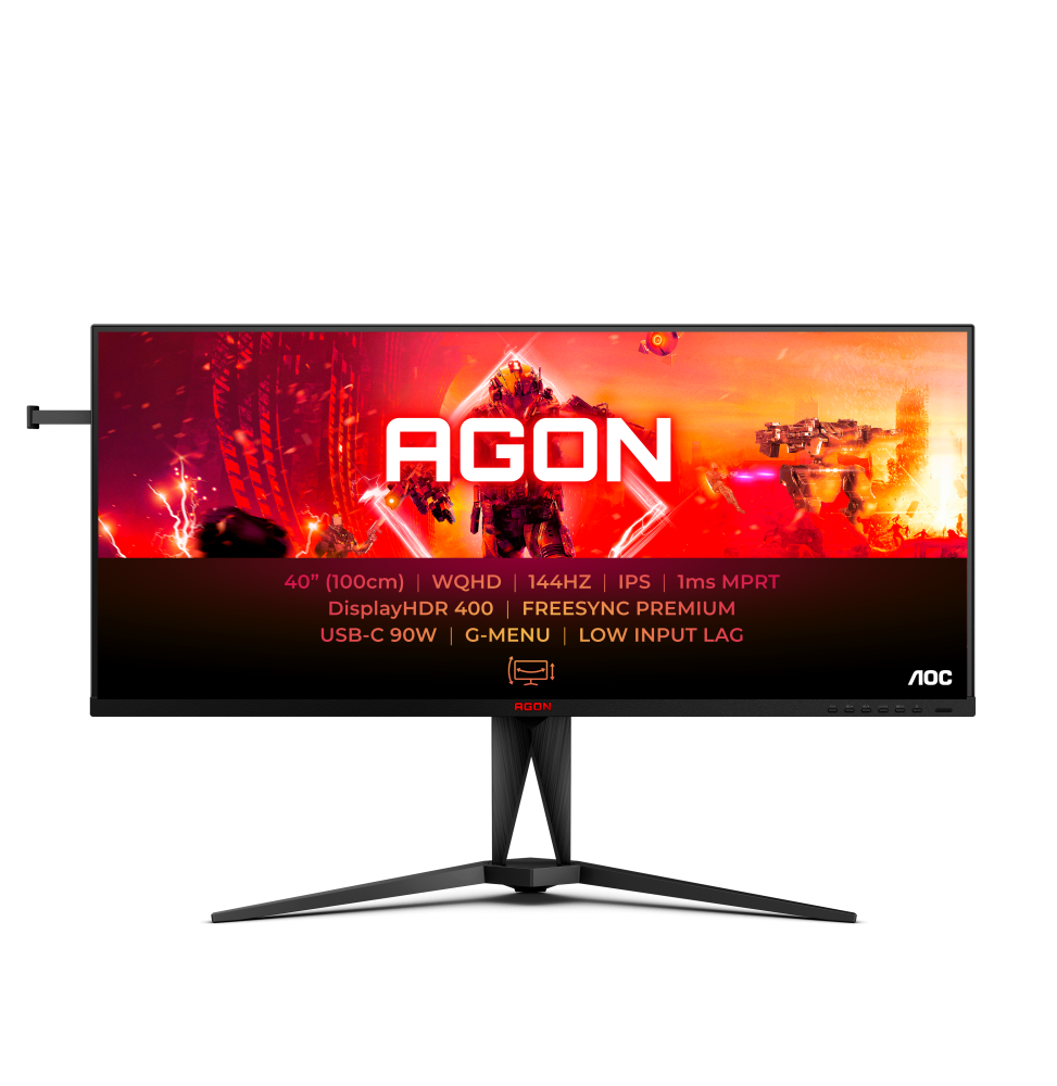AOC AGON 5 AG405UXC Monitor PC 100,3 cm (39.5") 3440 x 1440 Pixel Wide Quad HD LCD Nero