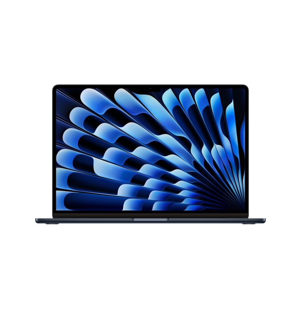MRYU3T/A Apple MacBook Air 15'' M3 chip con core 8 CPU e core 10 GPU, 8GB, 256GB SSD Mezzanotte