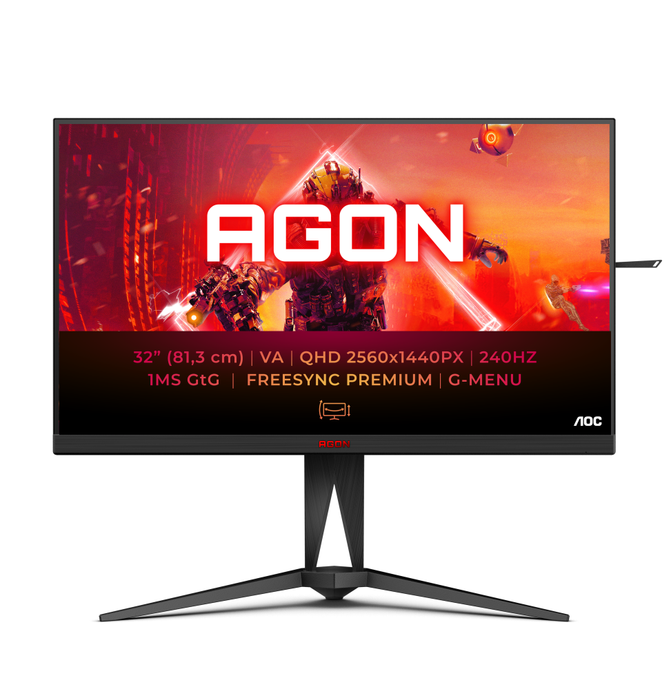 AOC AGON 5 AG325QZN/EU LED display 80 cm (31.5") 2560 x 1440 Pixel Quad HD Nero