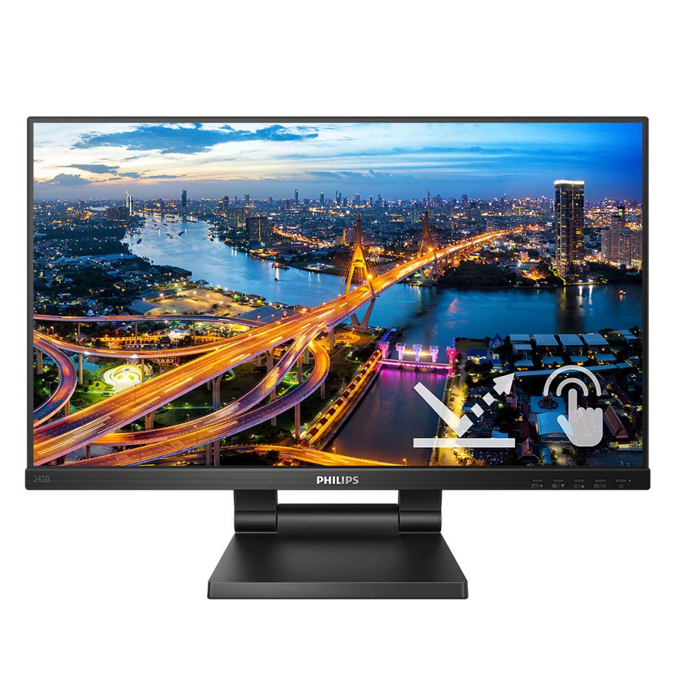 Philips 242B1TC/00 Monitor PC 60,5 cm (23.8") 1920 x 1080 Pixel Full HD LED Touch screen Nero