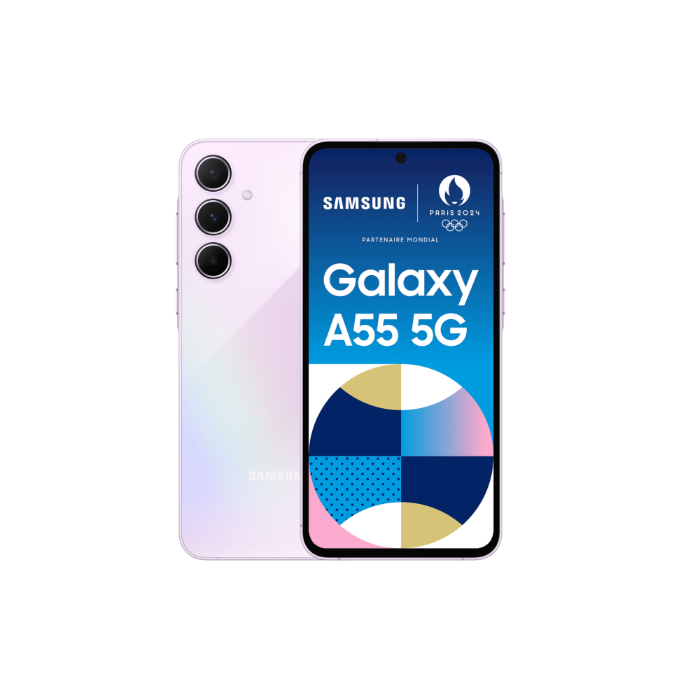 SM-A556BLVAEUB Samsung Galaxy A55 5G 16,8 cm (6.6") Dual SIM ibrida Android 14 USB tipo-C 8 GB 128 G
