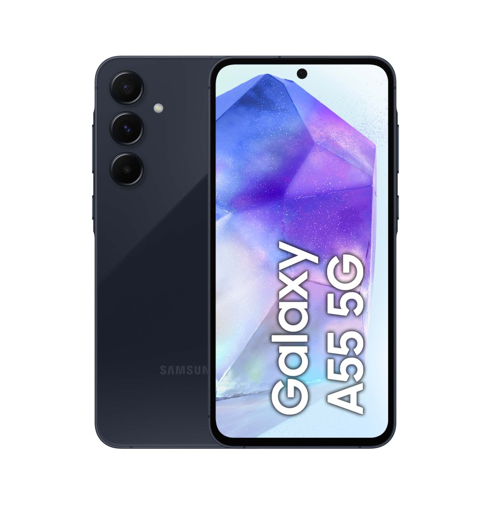 SM-A556BZKCEUE Samsung Galaxy A55 5G Display FHD+ Super AMOLED 6.6”, Android 14, 8GB RAM, 256GB, Dua