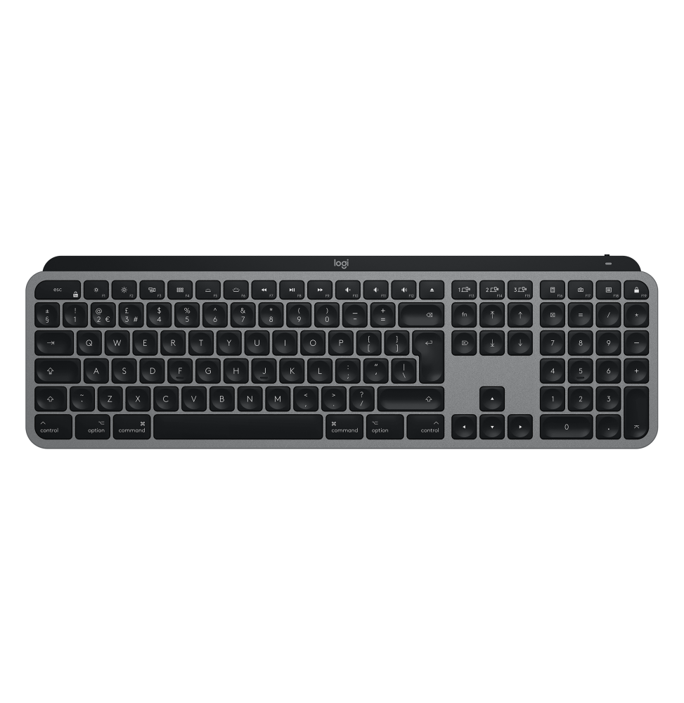 920-009841 Logitech MX Keys Tastiera Wireless Illuminata Avanzata per Mac, Digitazione Tattile, Tast
