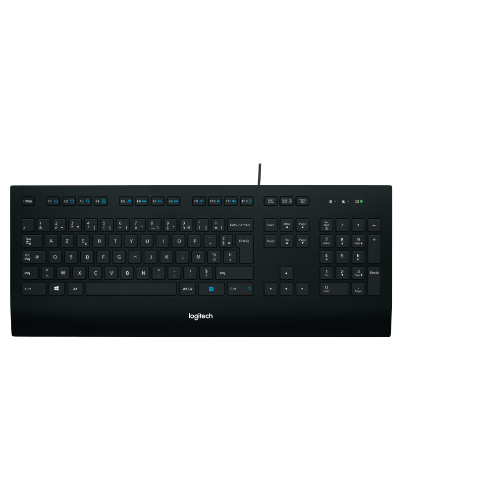 920-005210 Logitech K280E Pro f/ Business tastiera USB AZERTY Francese Nero