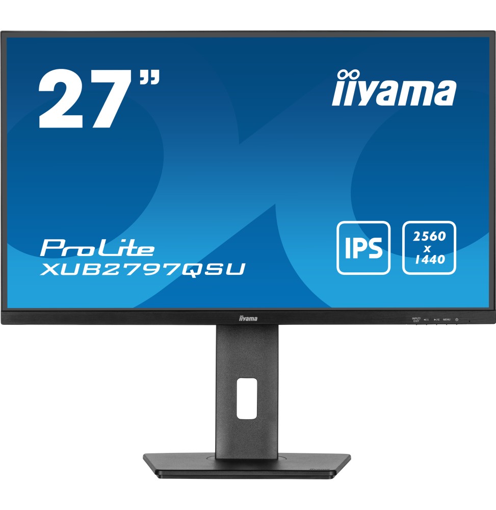 iiyama ProLite XUB2797QSU-B1 Monitor PC 61 cm (24") 2560 x 1440 Pixel Wide Quad HD LED Nero