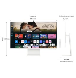 LS32DM801UUXEN Samsung Smart Monitor M8 - M80D da 32'' UHD Flat