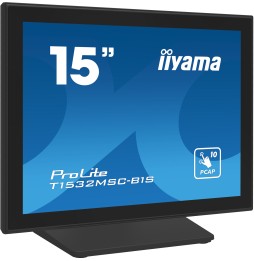 iiyama ProLite T1532MSC-B1S Monitor PC 38,1 cm (15") 1024 x 768 Pixel XGA LCD Touch screen Nero